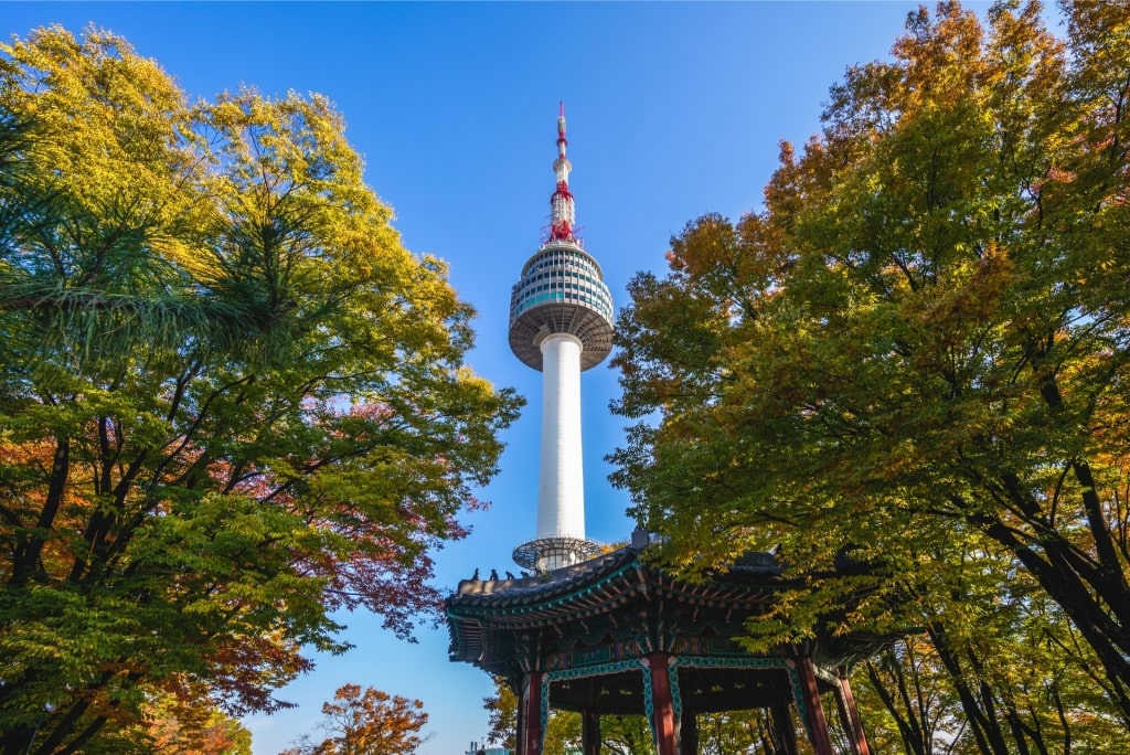 Popular Seoul landmark Namsan Seoul Tower