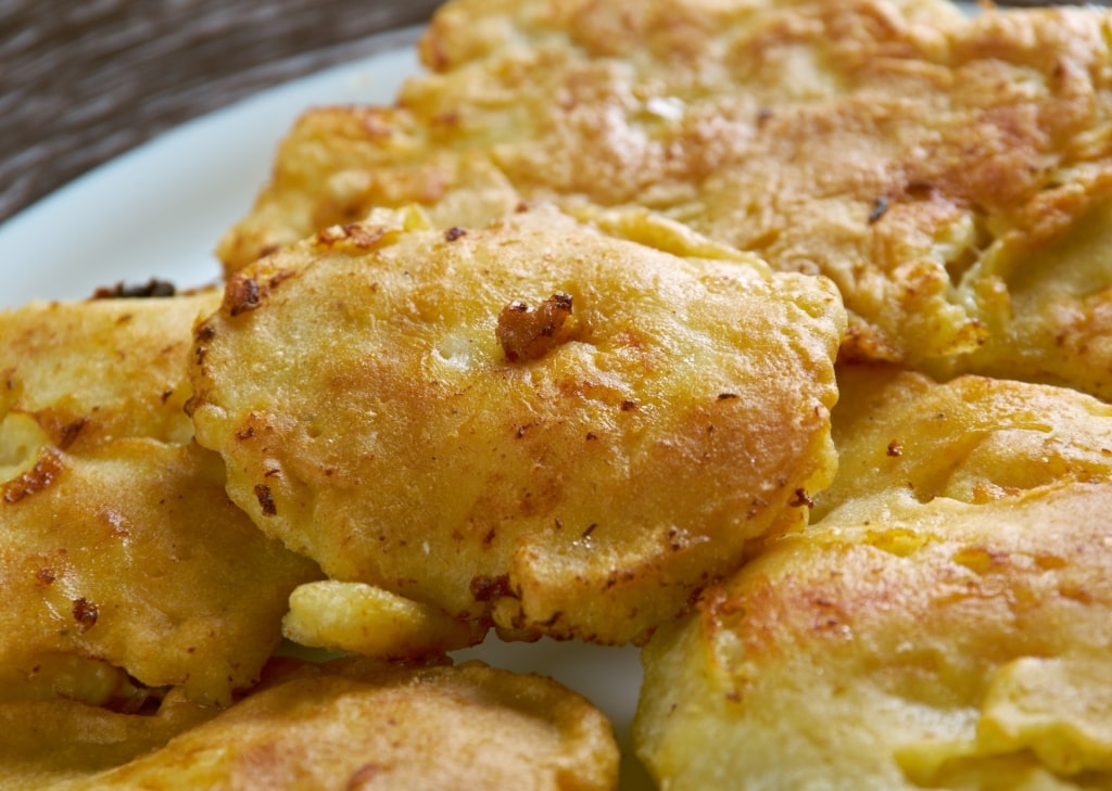 Plate of bacalaitos