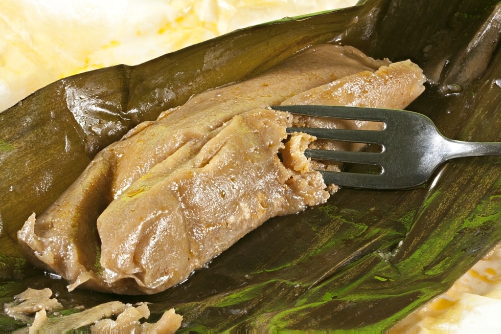 Plate of tasty pasteles