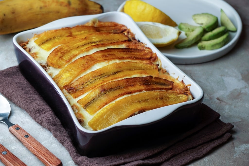 Traditional Puerto Rican food - pastelon