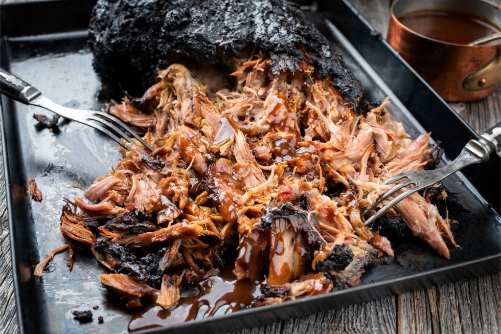 Traditional Puerto Rican food - pernil