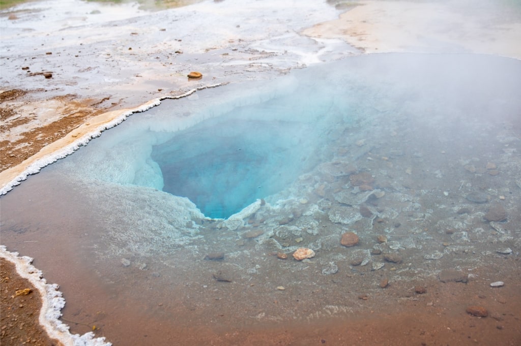 Closeup view of Strokkur