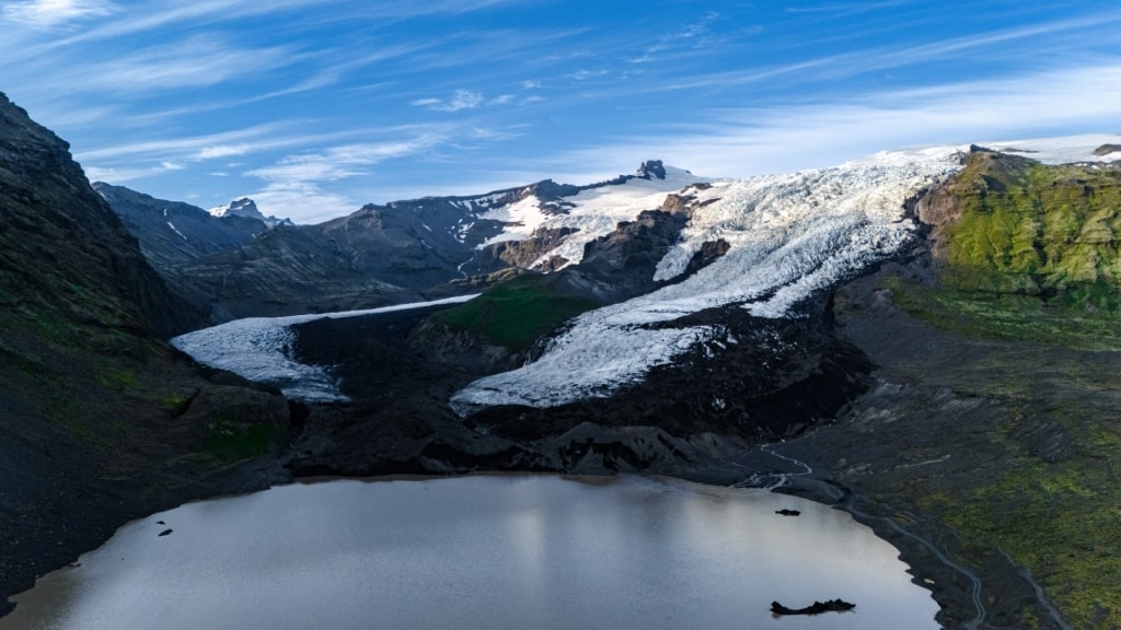 Aerial view of Vatnajökull