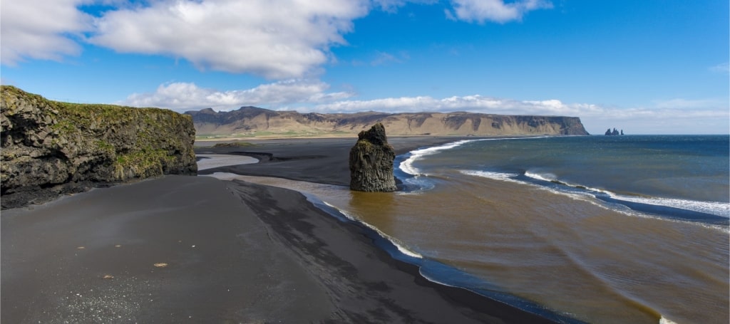 Black sands of Reynisfjara Black Beach