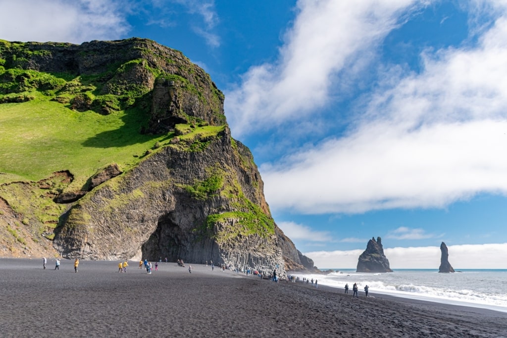 Sandy beach of Reynisfjara