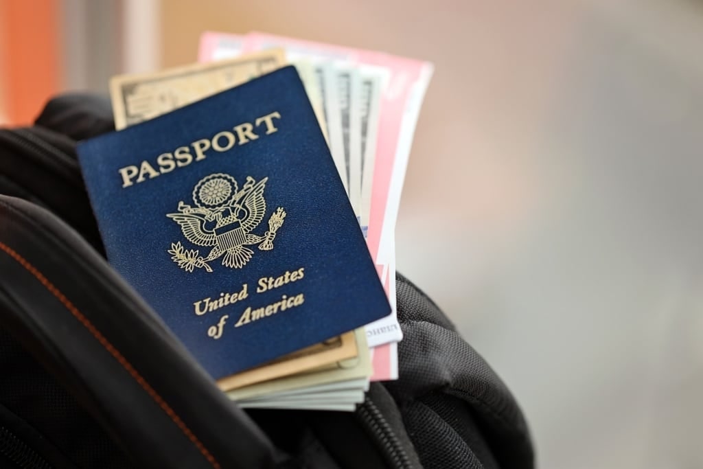 US Passport and cash