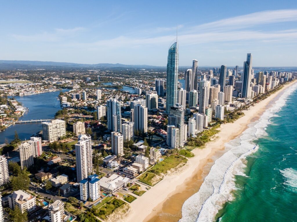 Surfers Paradise, Gold Coast, one of the best beaches near Brisbane