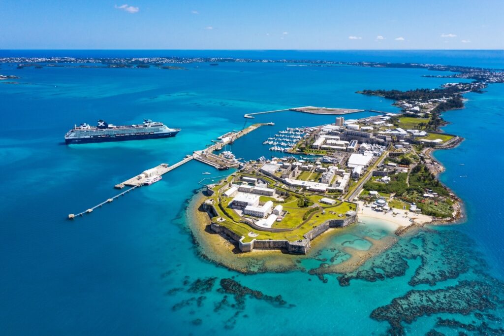 Aerial view of Bermuda