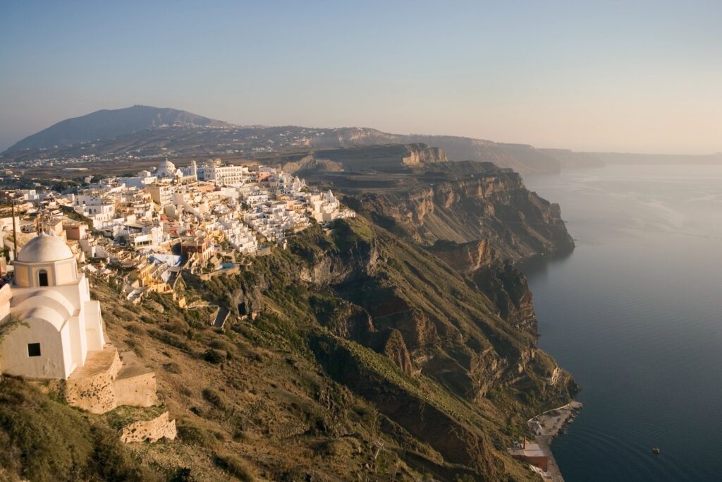 Scenic landscape of Santorini, Greece