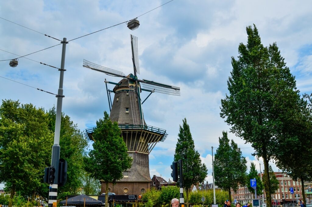 View of a windmill in Oost