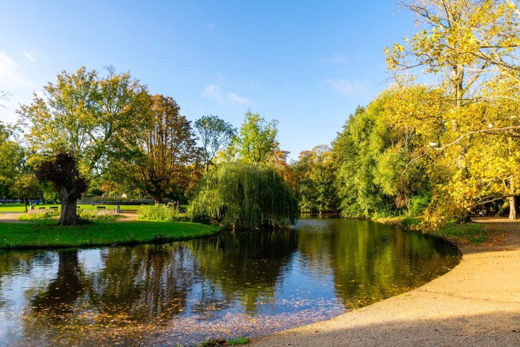 Lush landscape of Vondelpark