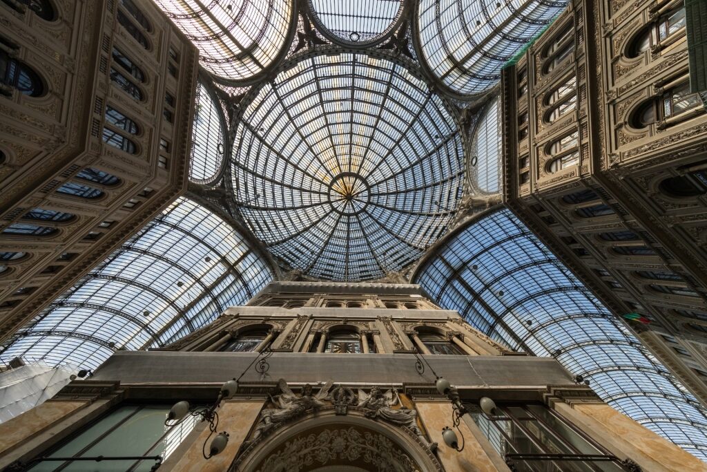 View inside Galleria Umberto I