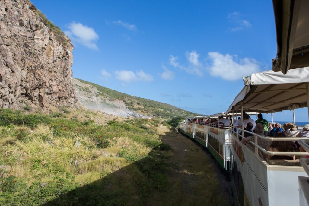 View aboard St. Kitts Scenic Railway