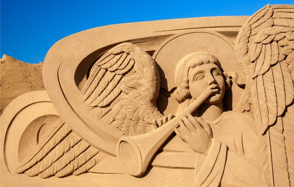 Sand sculptures of Las Canteras Beach, Gran Canaria