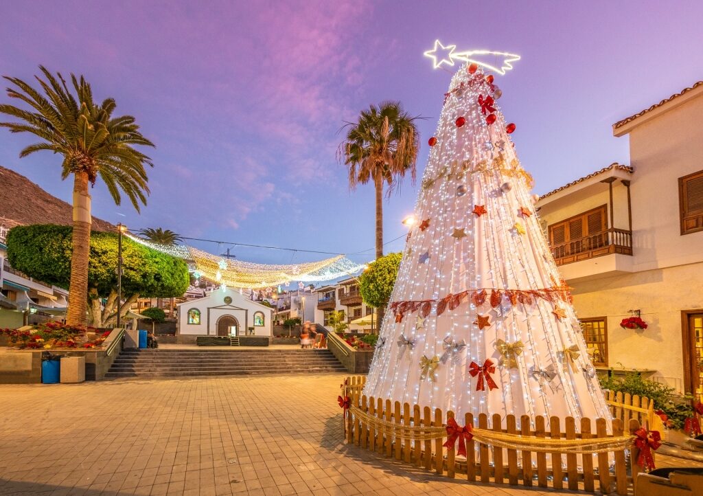 Christmas decorations in Tenerife