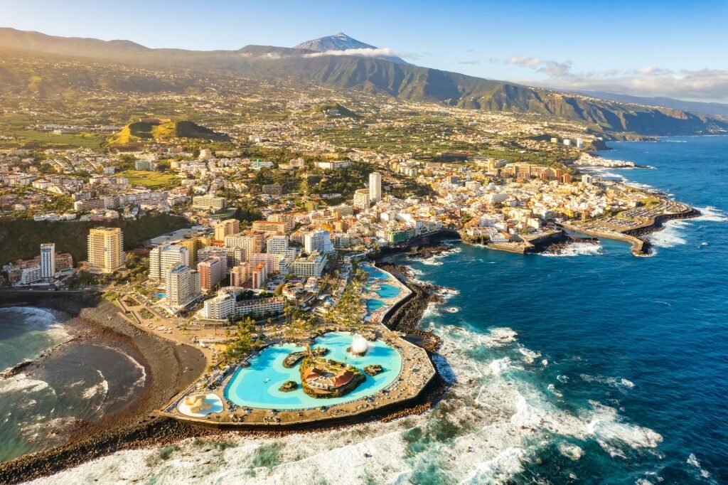 Landscape of Tenerife, Canary Islands in winter