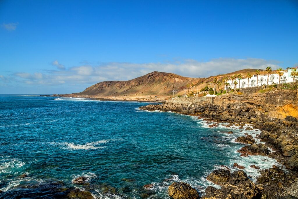 Playa del Confital in Las Palmas, Gran Canaria - Canary Islands in winter