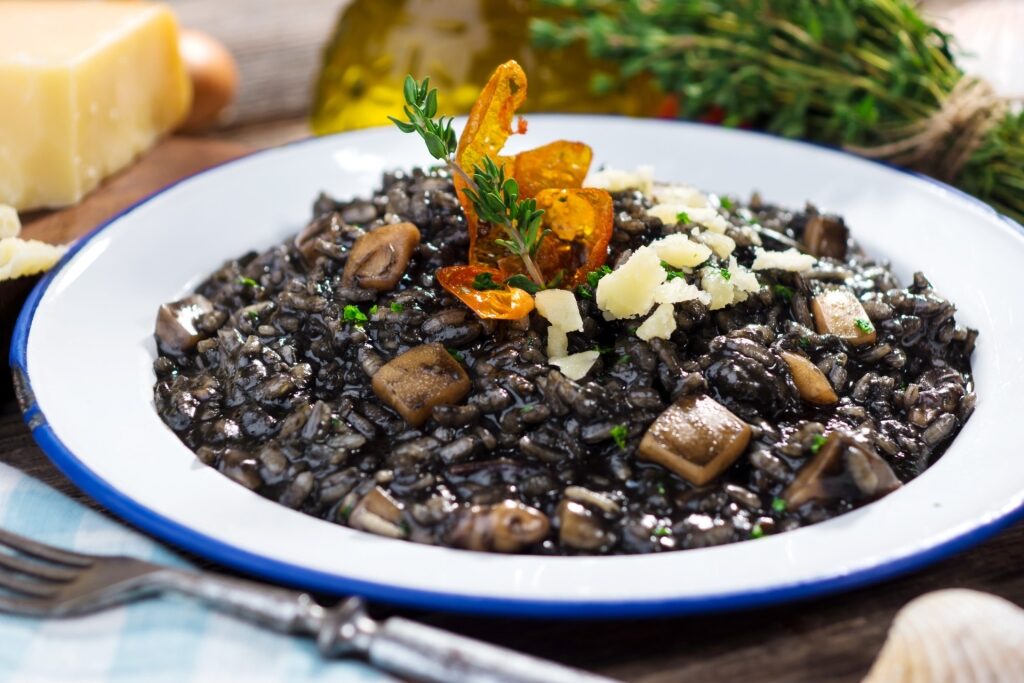 Food in Venice - risotto al nero di seppia