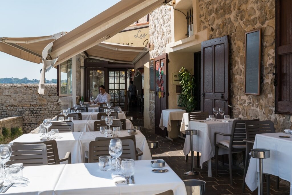 View of a restaurant in Antibes