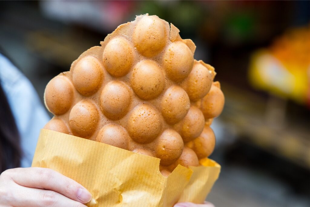 Hong kong food - egg waffle