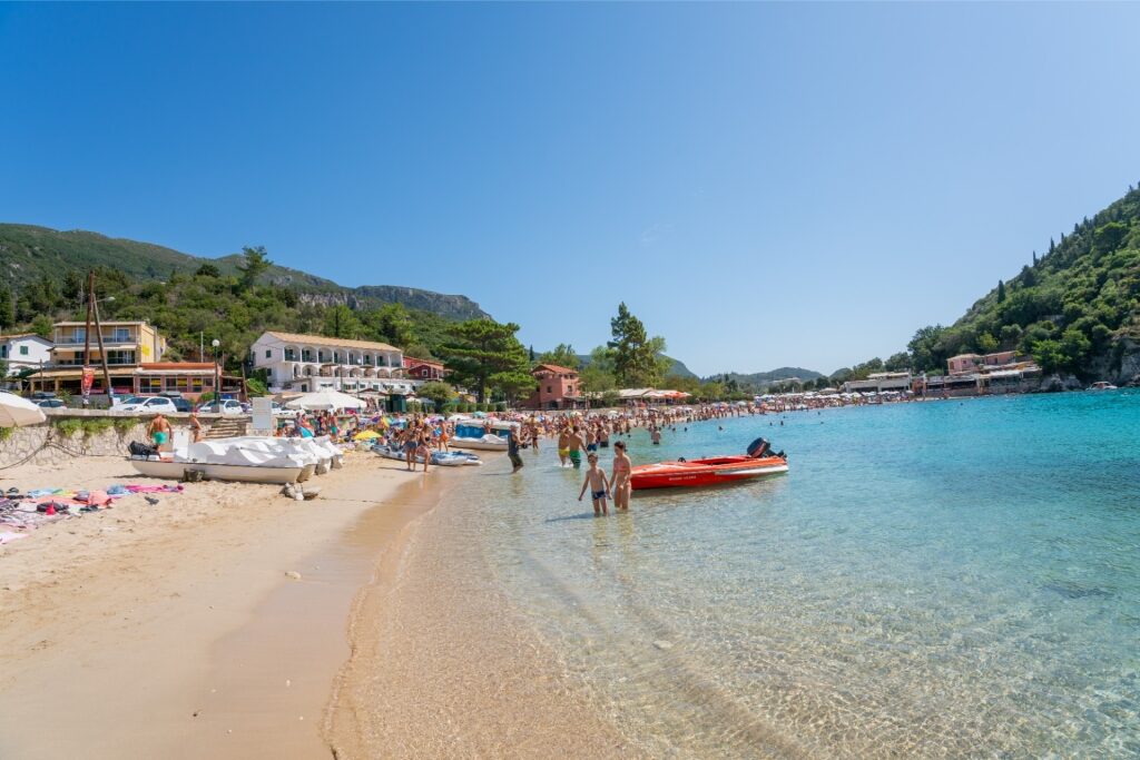 Visit beaches, one of the best things to do in Corfu