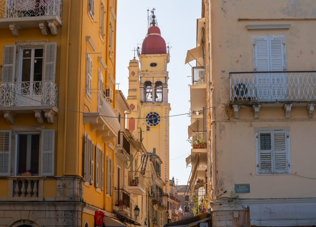 Street view of Church of St. Spyridon