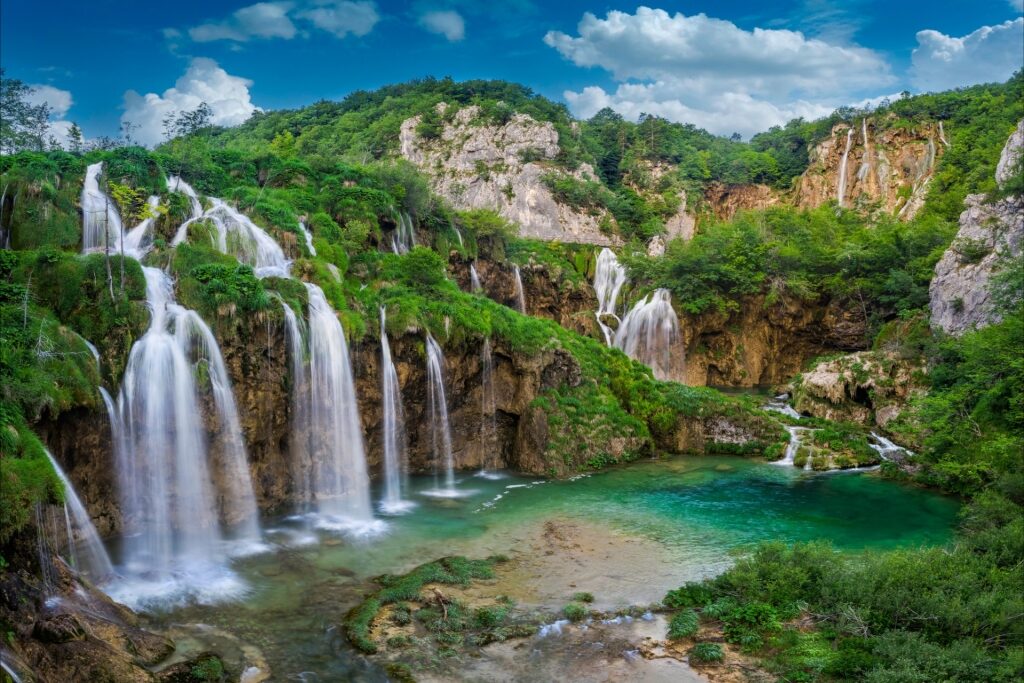 Beautiful landscape of Plitvice Lakes National Park