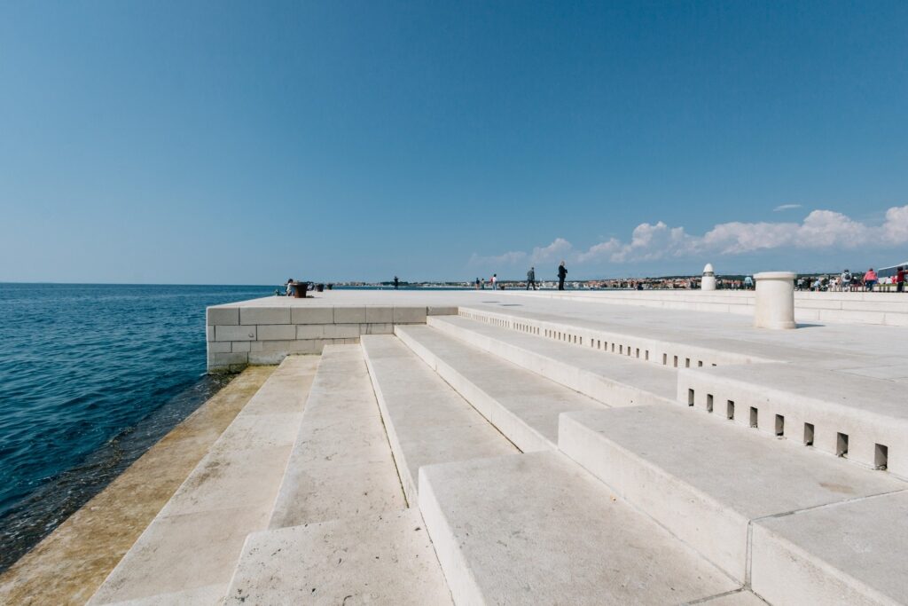 Shoreline of Sea Organ, Zadar