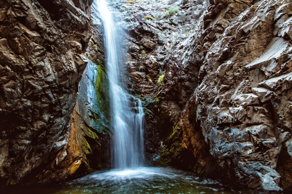 Waterfall spotted along Caledonia Trail