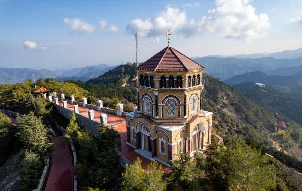 Beautiful landscape of Kykkos Monastery