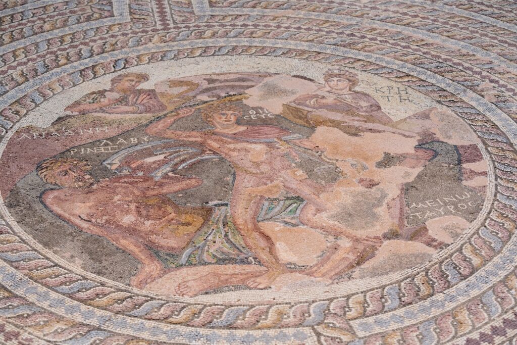 Beautiful mosaics in Paphos