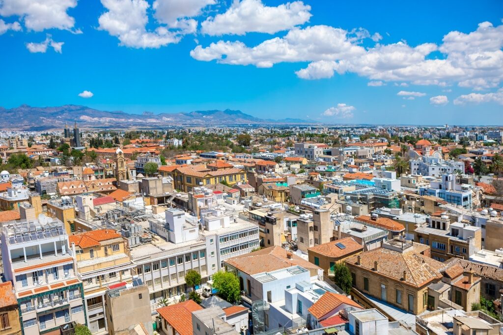 Aerial view of Nicosia