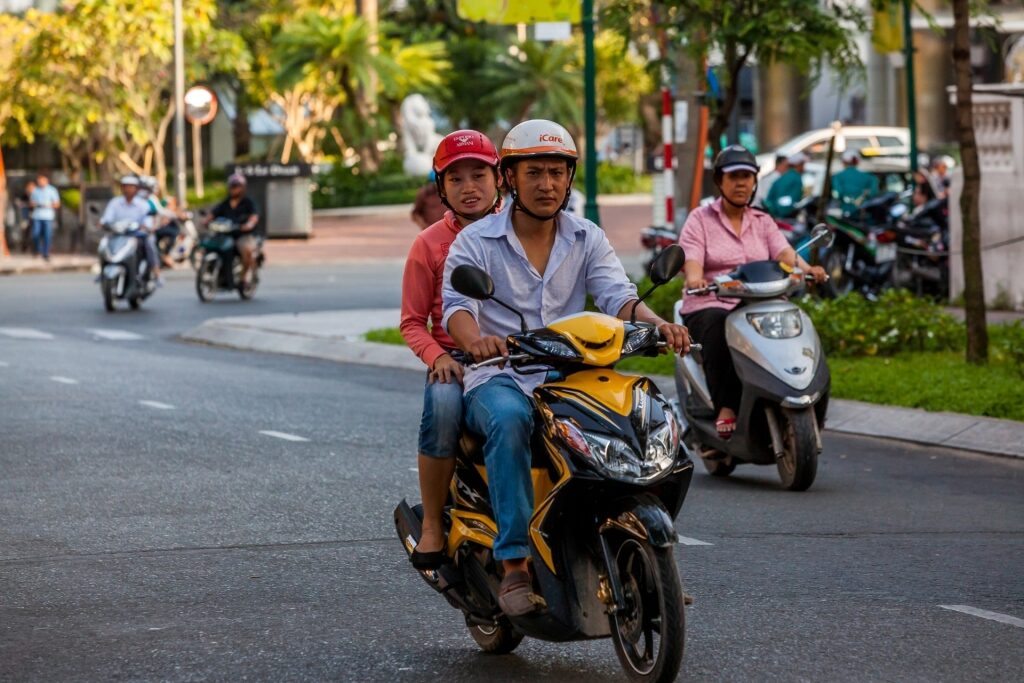 Ride a motorscooter, one of the best things to do in Ho Chi Minh City