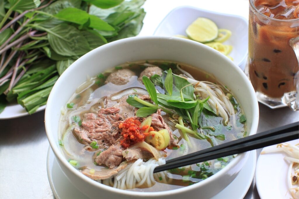 Bowl of hearty pho