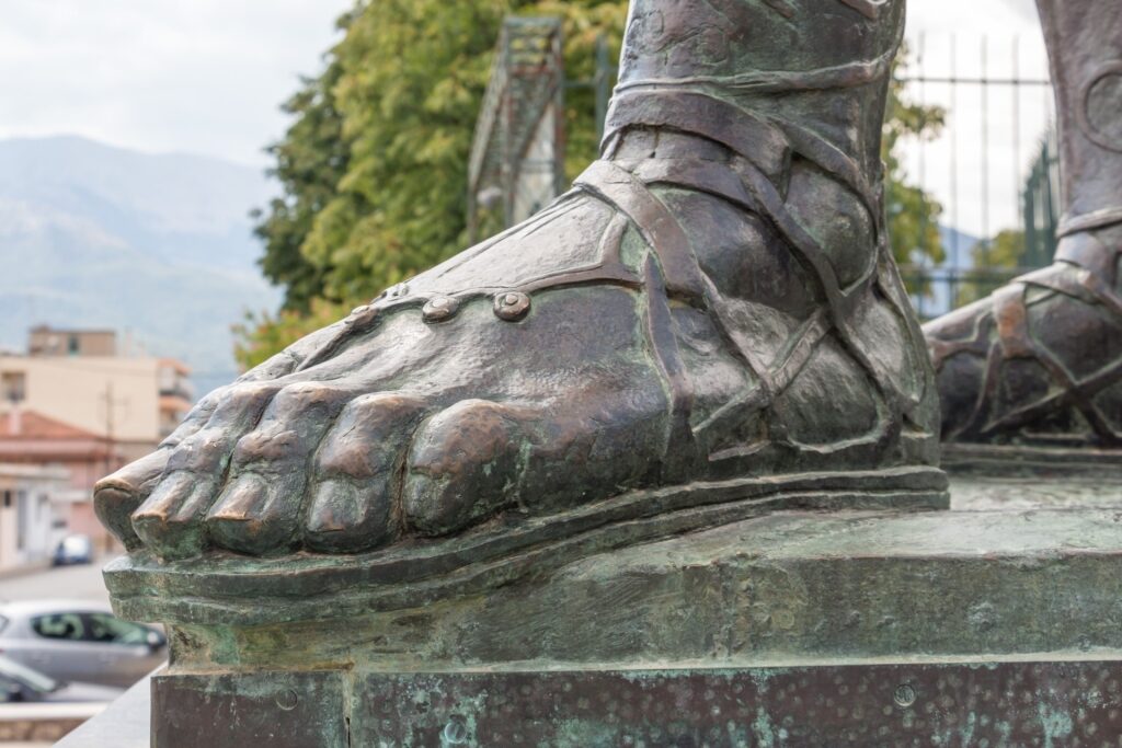 Foot of the King Leonidas Statue, Sparta