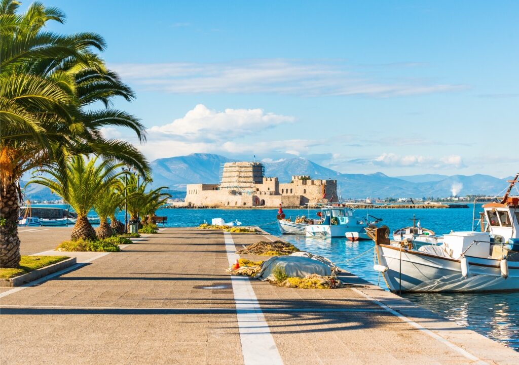 Walk the promenade, one of the best things to do in Nafplio