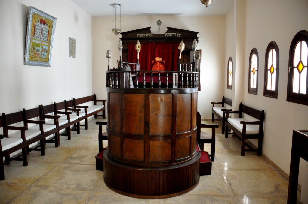 View inside the Museum of Moroccan Judaism