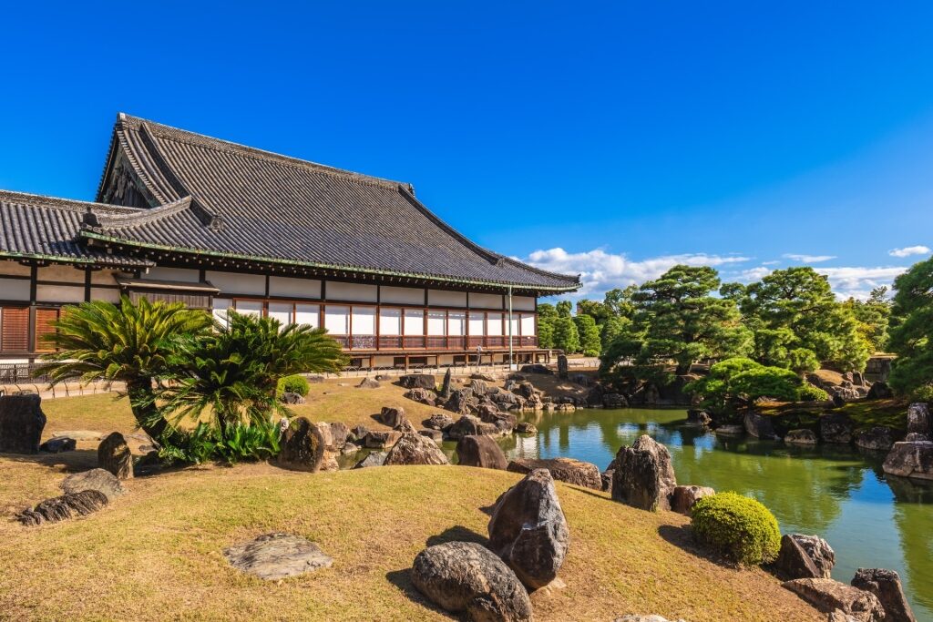 Lush landscape of Ninomaru Garden