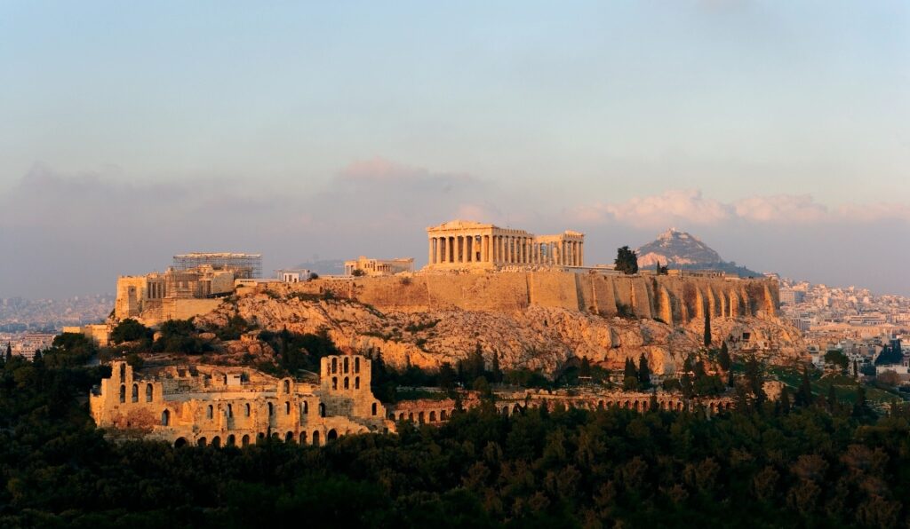 Scenic landscape of Athens, Greece