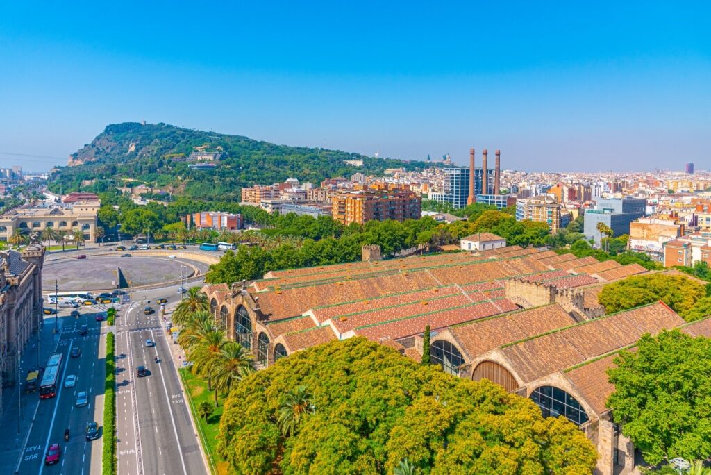 Aerial view of Museu Marítim de Barcelona