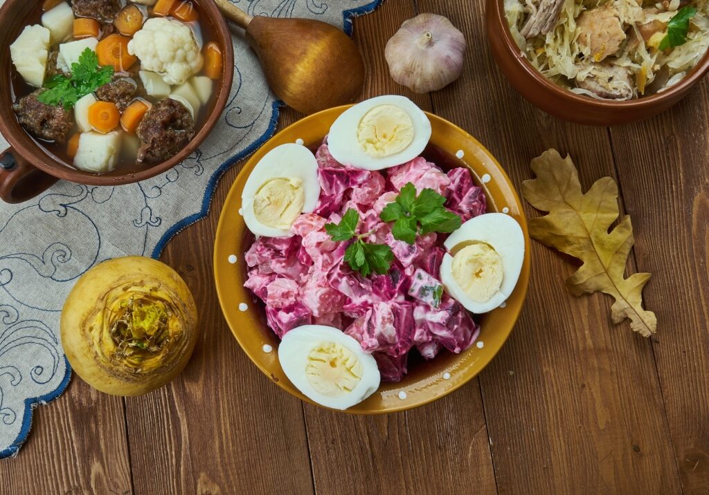 Bowl of tasty rosolje