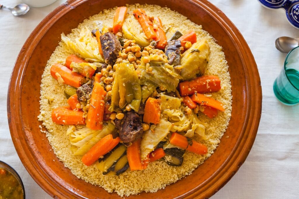 Moroccan food - couscous