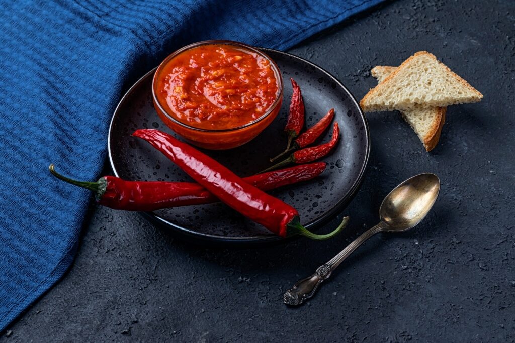 Bowl of spicy harissa