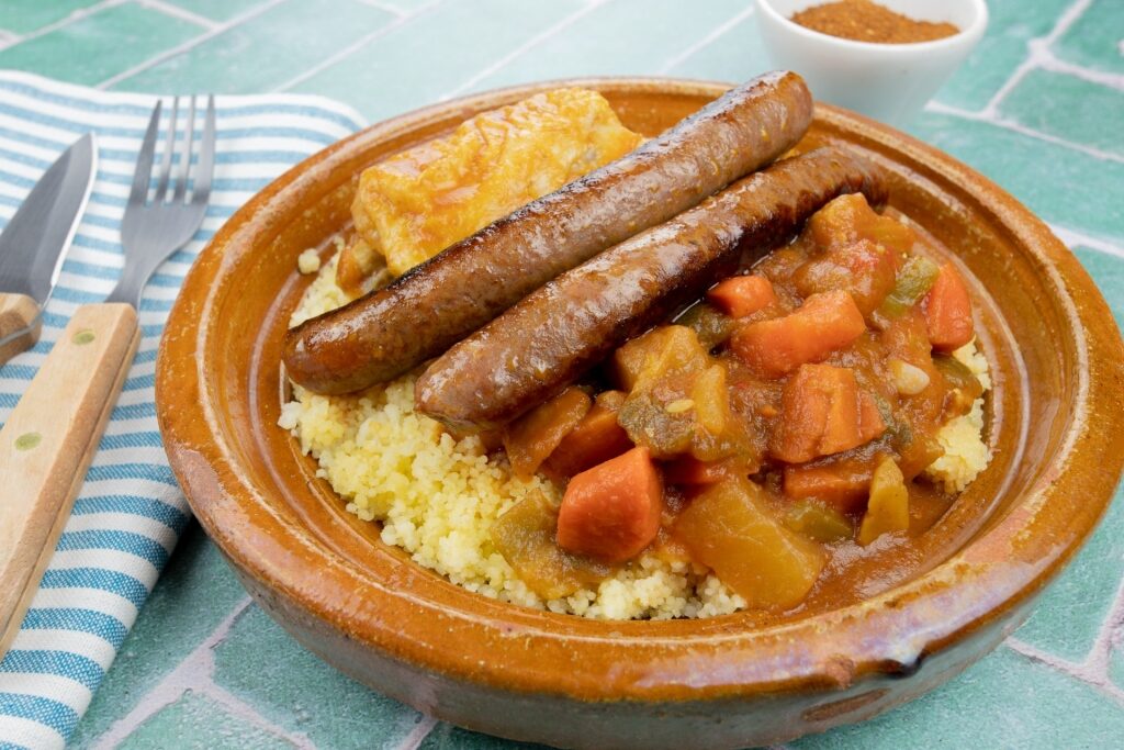 Bowl of merguez