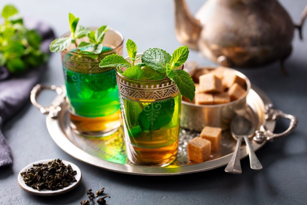 Moroccan food - mint tea