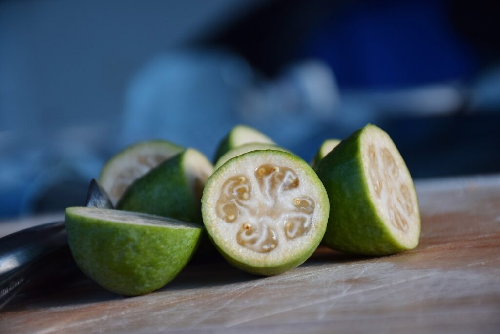 Feijoa fruit in New Zealand