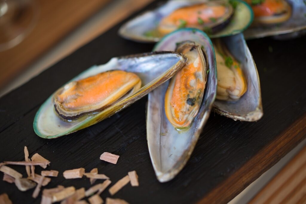 New Zealand food - green lipped mussels