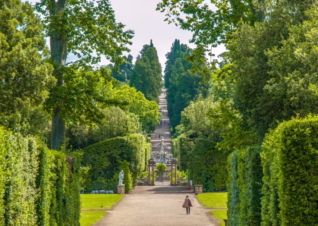 Lush landscape of Boboli Gardens