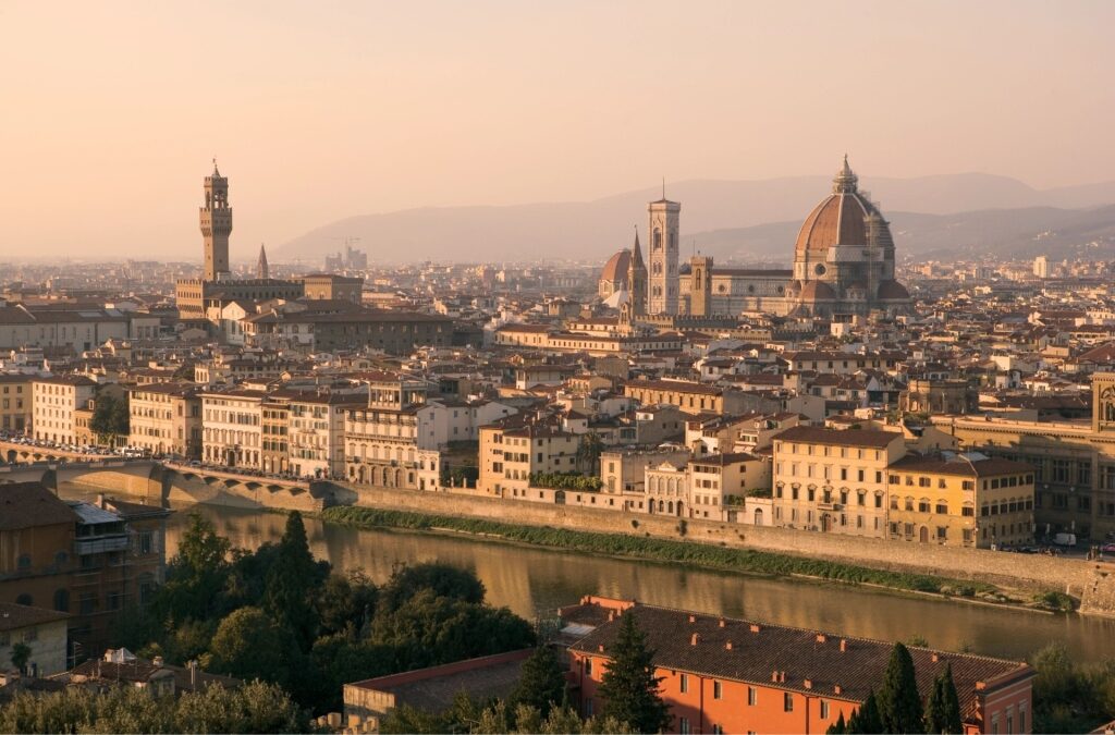 Piazzale Michelangelo, one of the best things to do in Florence at night