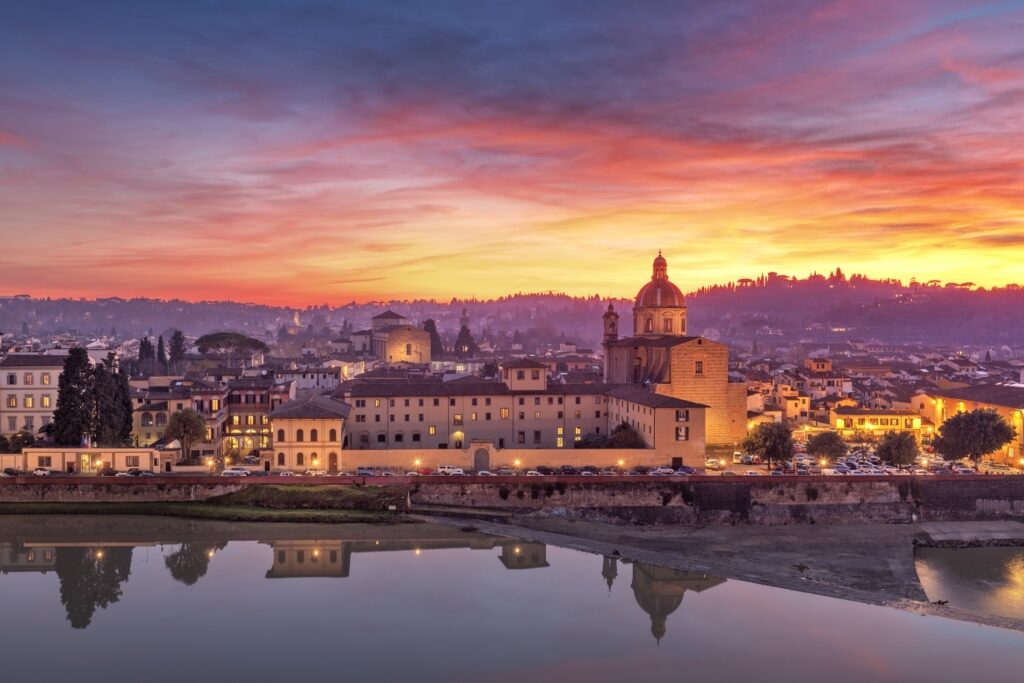 Beautiful view of San Frediano at sunset